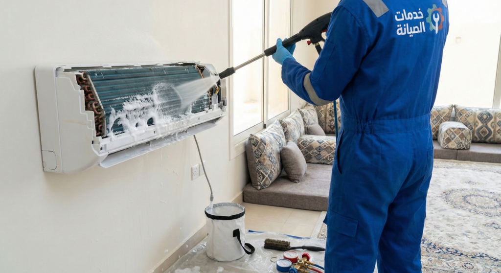 غسل وصيانه المكيفات